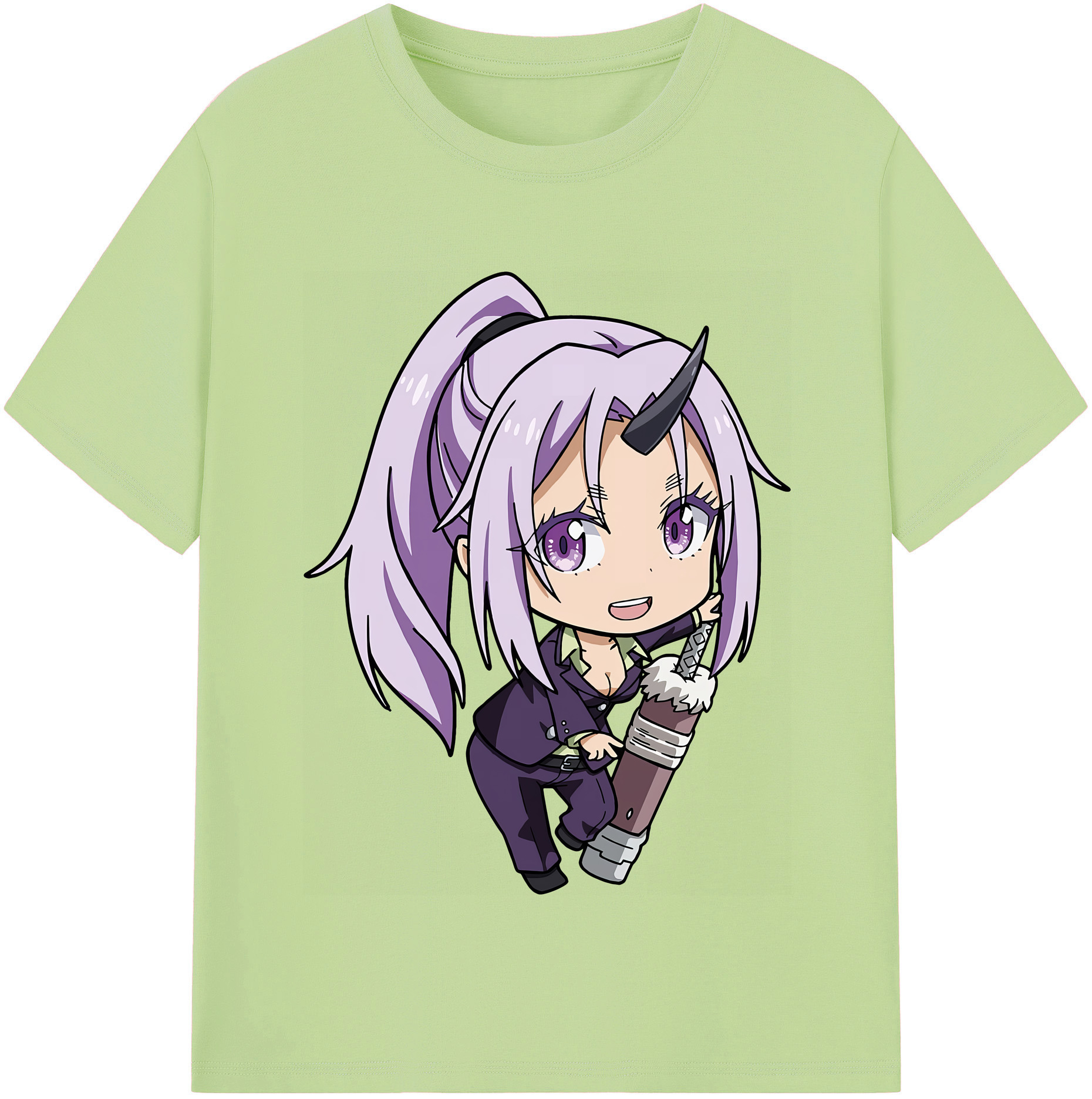 （画像用） 転スラ Regarding Reincarnated to Slime 綿100％半袖Tシャツ（フロントプリント）